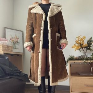 Wilsons Leather Sherpa Trench Coat Winter Coat